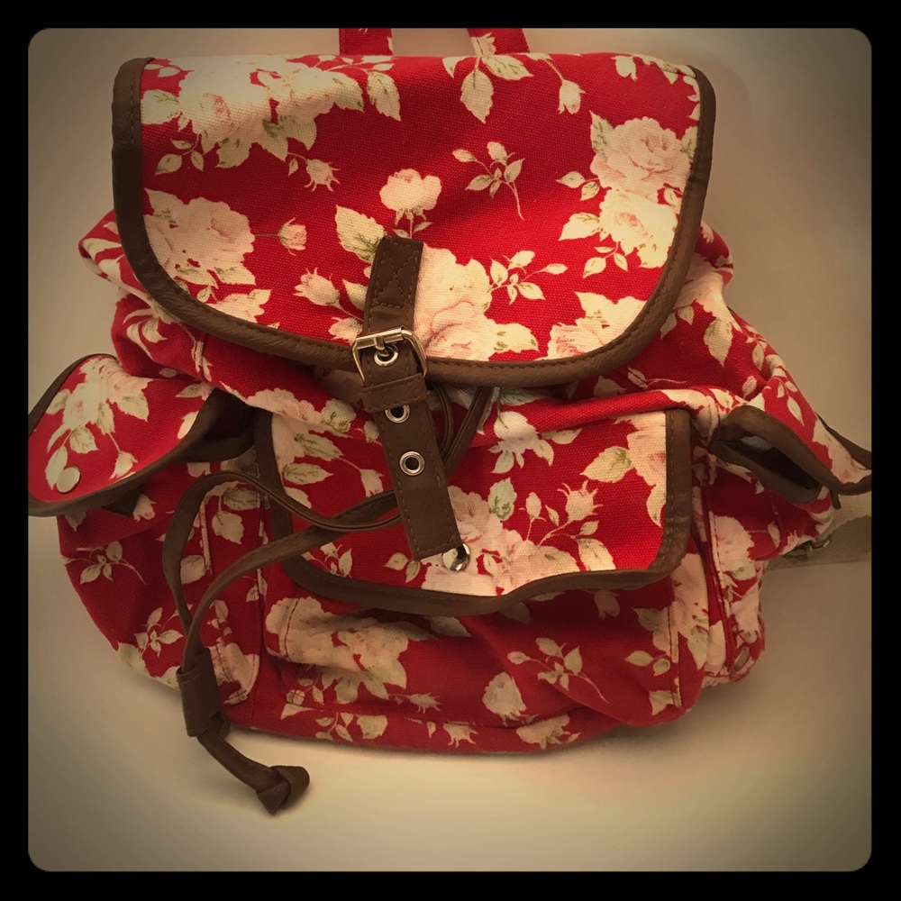 Girls floral backpack